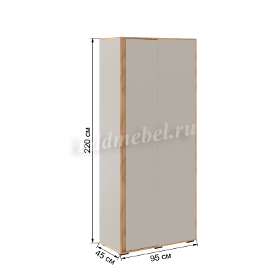 Шкаф угловой приставной Асцелла (Белый/Графит серый)