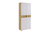 Шкаф Бери 2дв. (Дуб крафт золотой/Белое дерево)