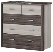 Комод с ящиками Николь (Ясень шимо светлый/Ясень шимо темный)