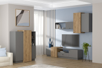 Квадро Гостиная - Дуб крафт Графит 1 Квадро Гостиная - Дуб крафт Графит 1