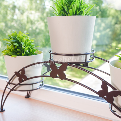 Подставка для цветов Арка-3 (Коричневый)