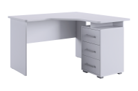 Стол Лайт 2 угловой Правый Белый Стол Лайт 2 угловой Правый Белый