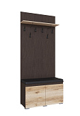 Тумба с вешалкой Плейона (Венге/Дуб делано)