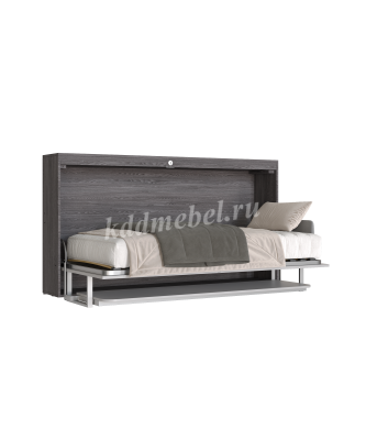 Раскладушка-кабинет 900 кровать односпальная (Черный ясень/Перламутр)